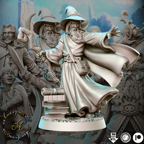 Kit de 19 Miniaturas RPG e jogos de tabuleiro baseado no Senhor Dos Anéis - Imagem 6