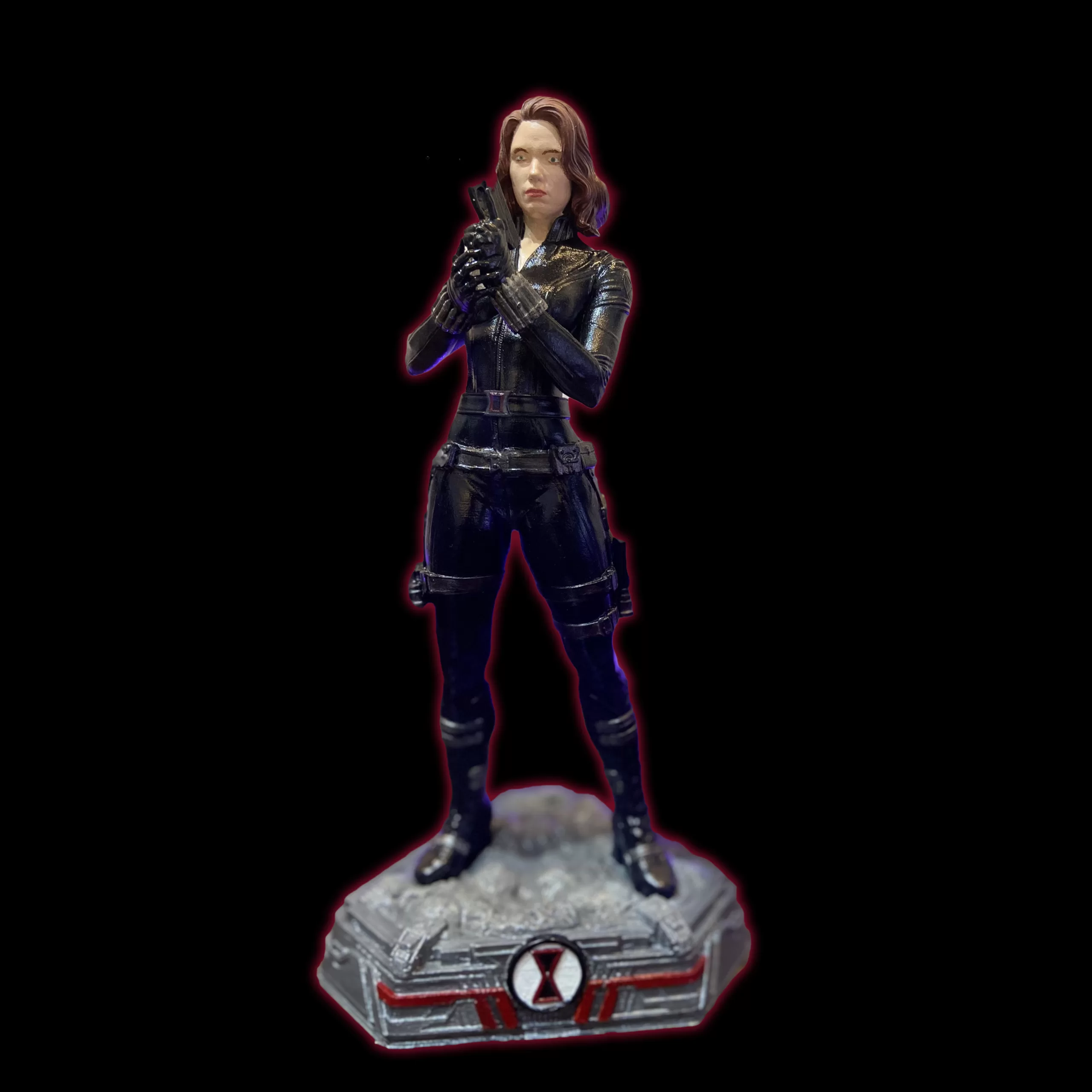 Escultura Black Widow - Avengers Assemble - com 30 cm de altura