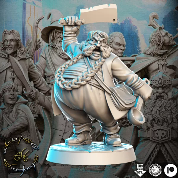 Kit de 19 Miniaturas RPG e jogos de tabuleiro baseado no Senhor Dos Anéis - Imagem 20