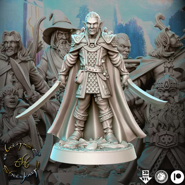 Kit de 19 Miniaturas RPG e jogos de tabuleiro baseado no Senhor Dos Anéis - Imagem 19
