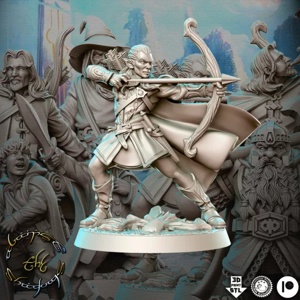 Kit de 19 Miniaturas RPG e jogos de tabuleiro baseado no Senhor Dos Anéis - Imagem 18