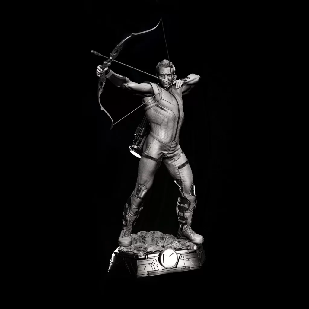 Escultura Gavião Arqueiro - Avengers Assemble - com 39 cm de altura