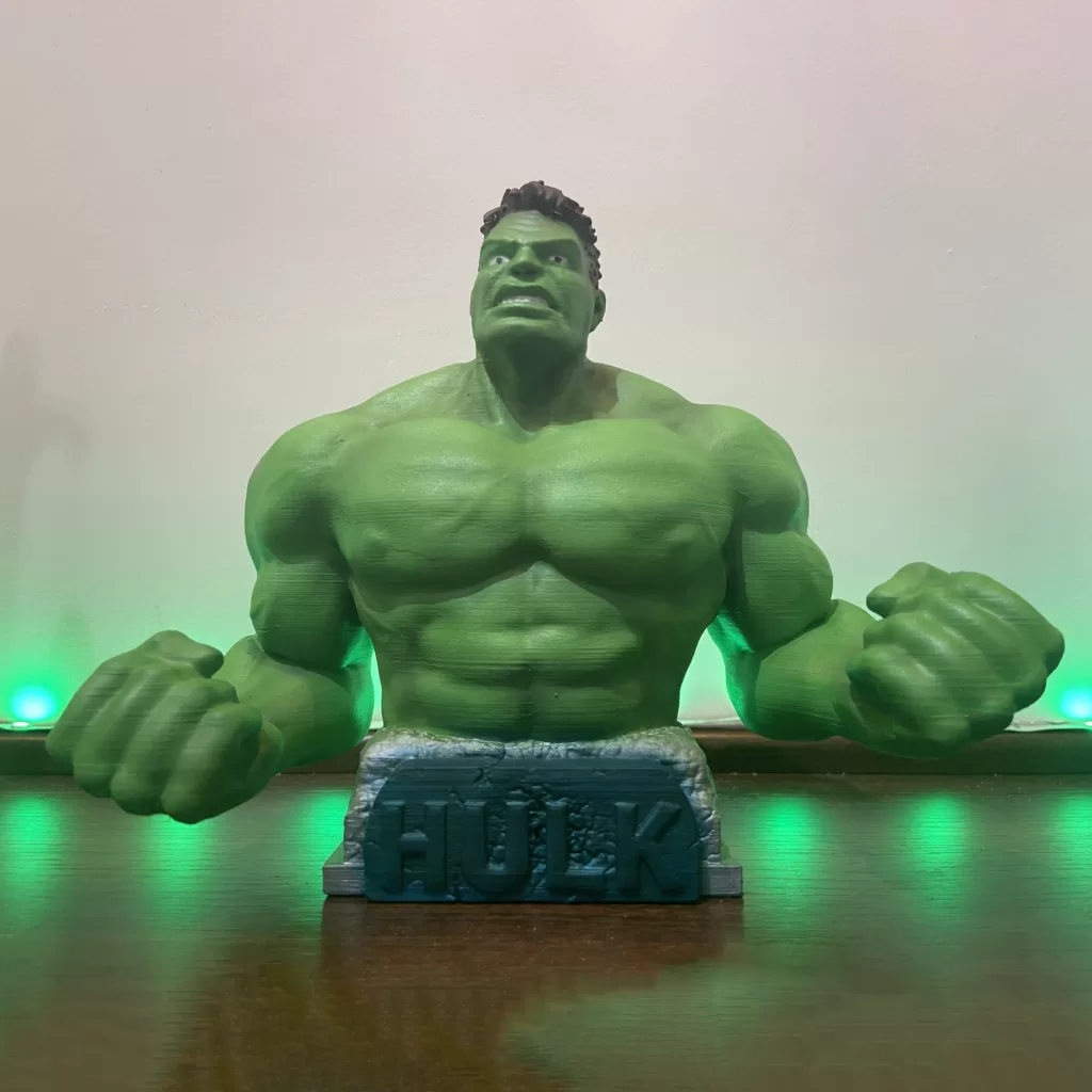 Busto do Incrível Hulk com 16,5 cm