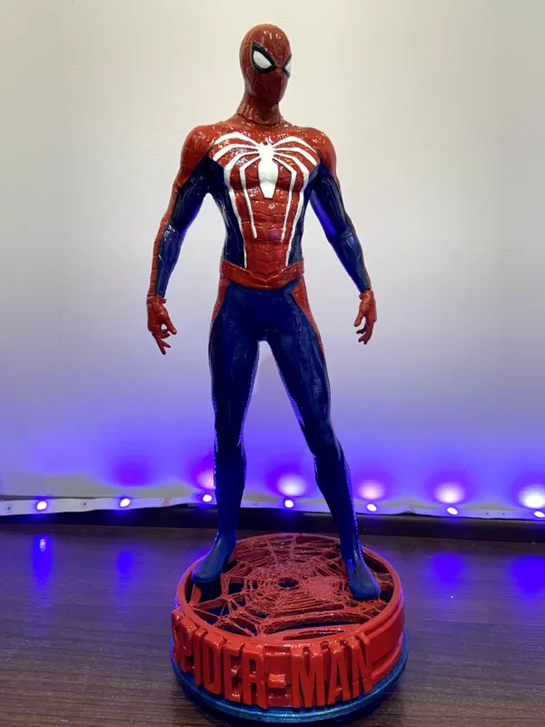 Escultura do Homem Aranha com traje do jogo de PS4 em Impressão 3D - Detalhes Incríveis e Qualidade Duradoura - Imagem 7