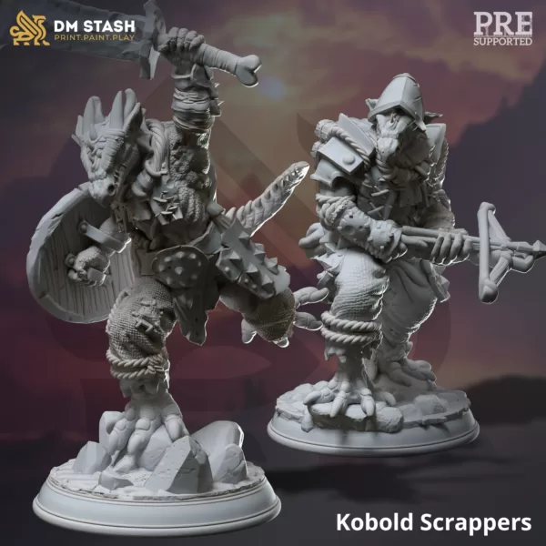 Kit de 9 Miniaturas para RPG e jogos - Coleção The Dragon Pact - Imagem 8