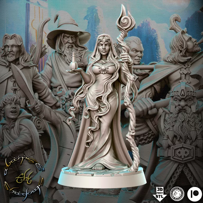 Miniatura Miriel (Galadriel) para RPG - Coleção Against the Shadow