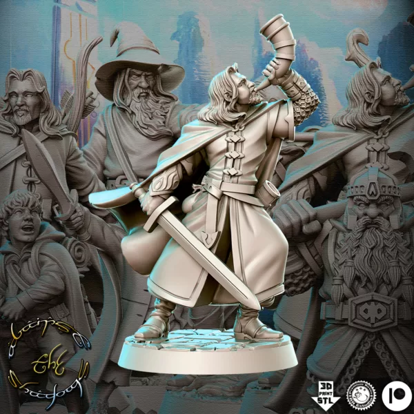 Kit de 19 Miniaturas RPG e jogos de tabuleiro baseado no Senhor Dos Anéis - Imagem 12