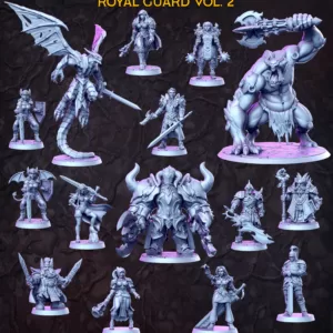 Kit de 15 Miniaturas para RPG e jogos de tabuleiro - Coleção Royal Guard Vol.2