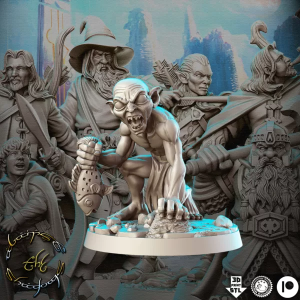 Kit de 19 Miniaturas RPG e jogos de tabuleiro baseado no Senhor Dos Anéis - Imagem 8