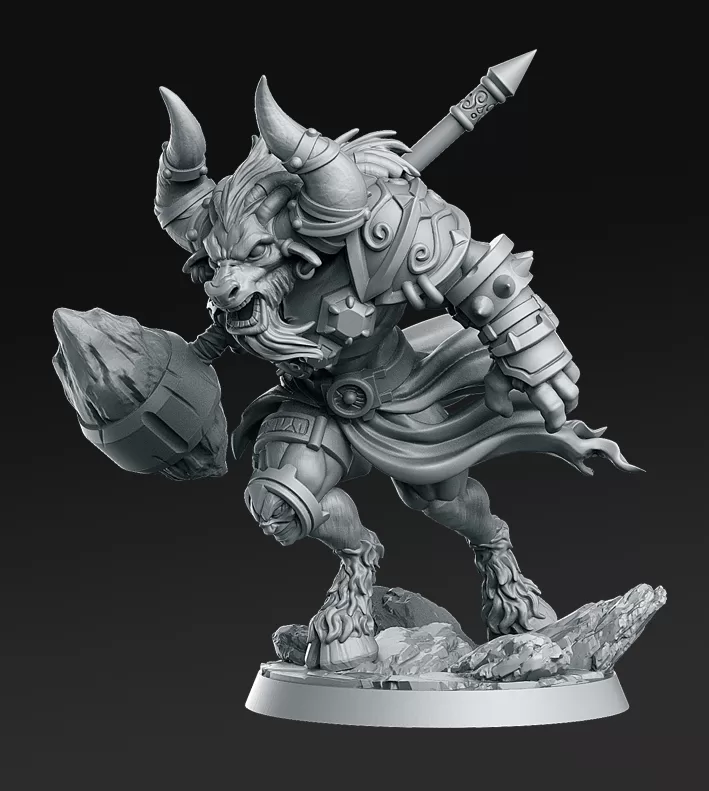 Miniatura Taurinos para RPG - Coleção The Royal Guard