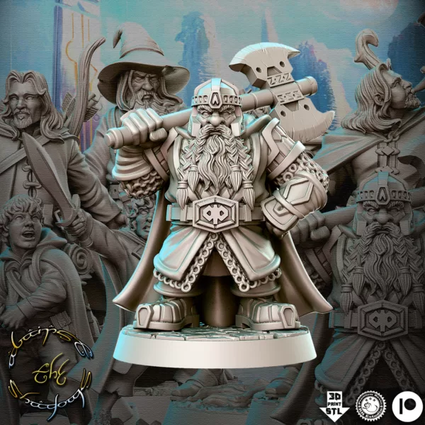 Kit de 19 Miniaturas RPG e jogos de tabuleiro baseado no Senhor Dos Anéis - Imagem 7