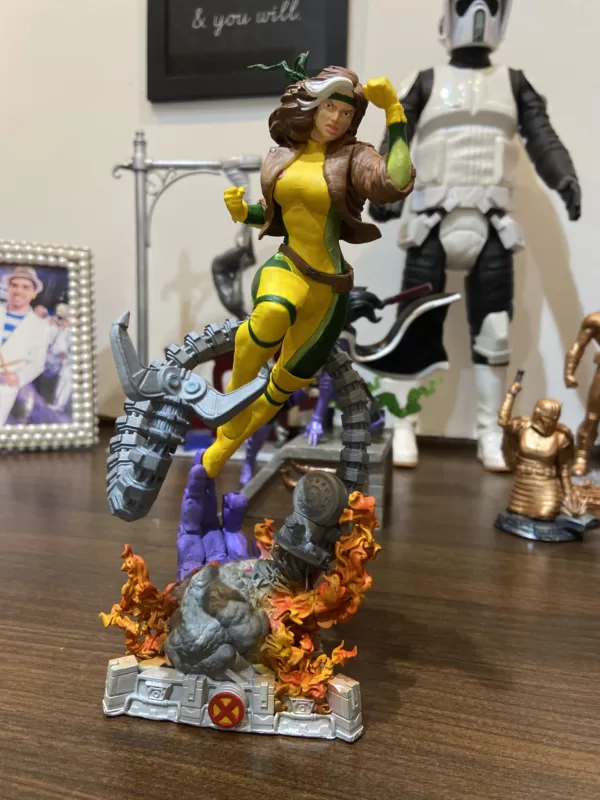 Escultura em Impressão 3D da Vampira (X-Men) - Detalhes Incríveis e Qualidade Surpreendente! - Imagem 3