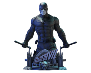 Busto do Daredevil: O Herói de Hell's Kitchen da Marvel! (33 cm)