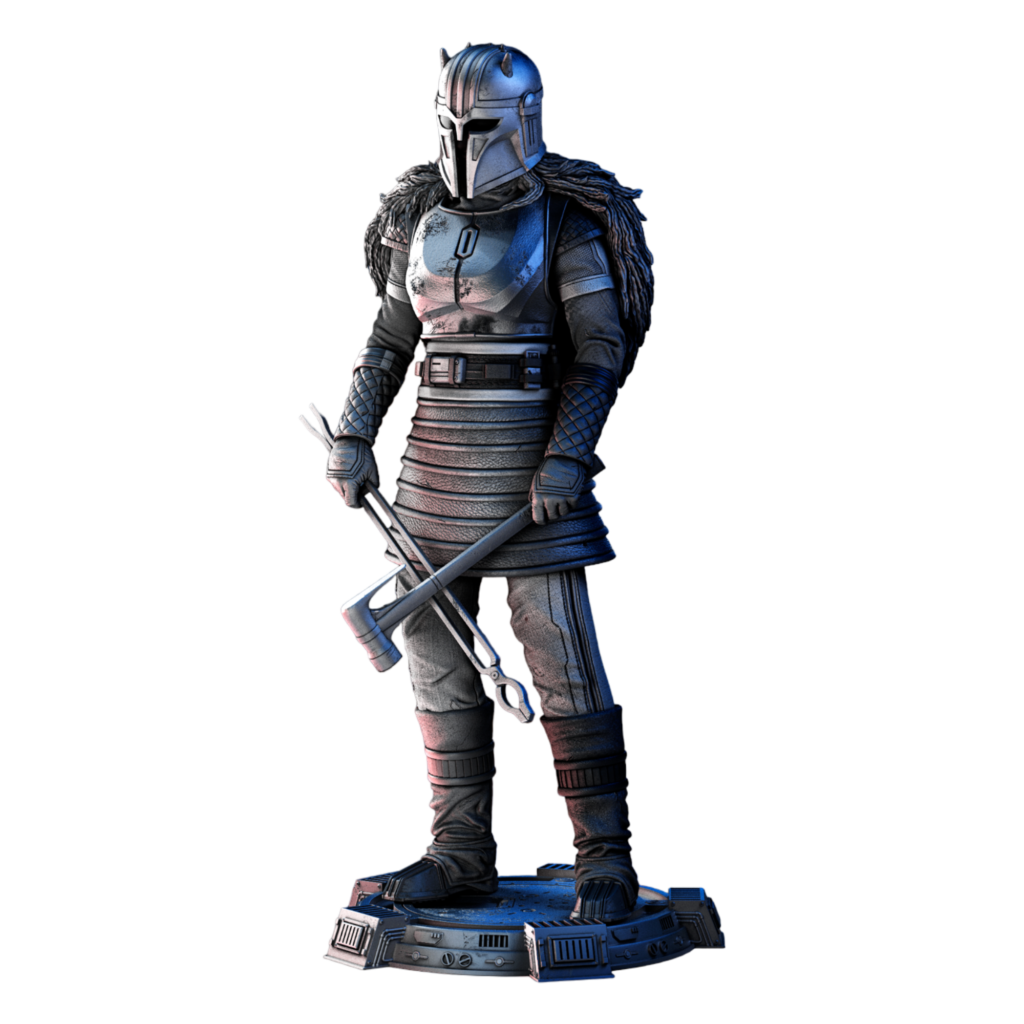 Escultura da Armeira da série O Mandaloriano (31cm)