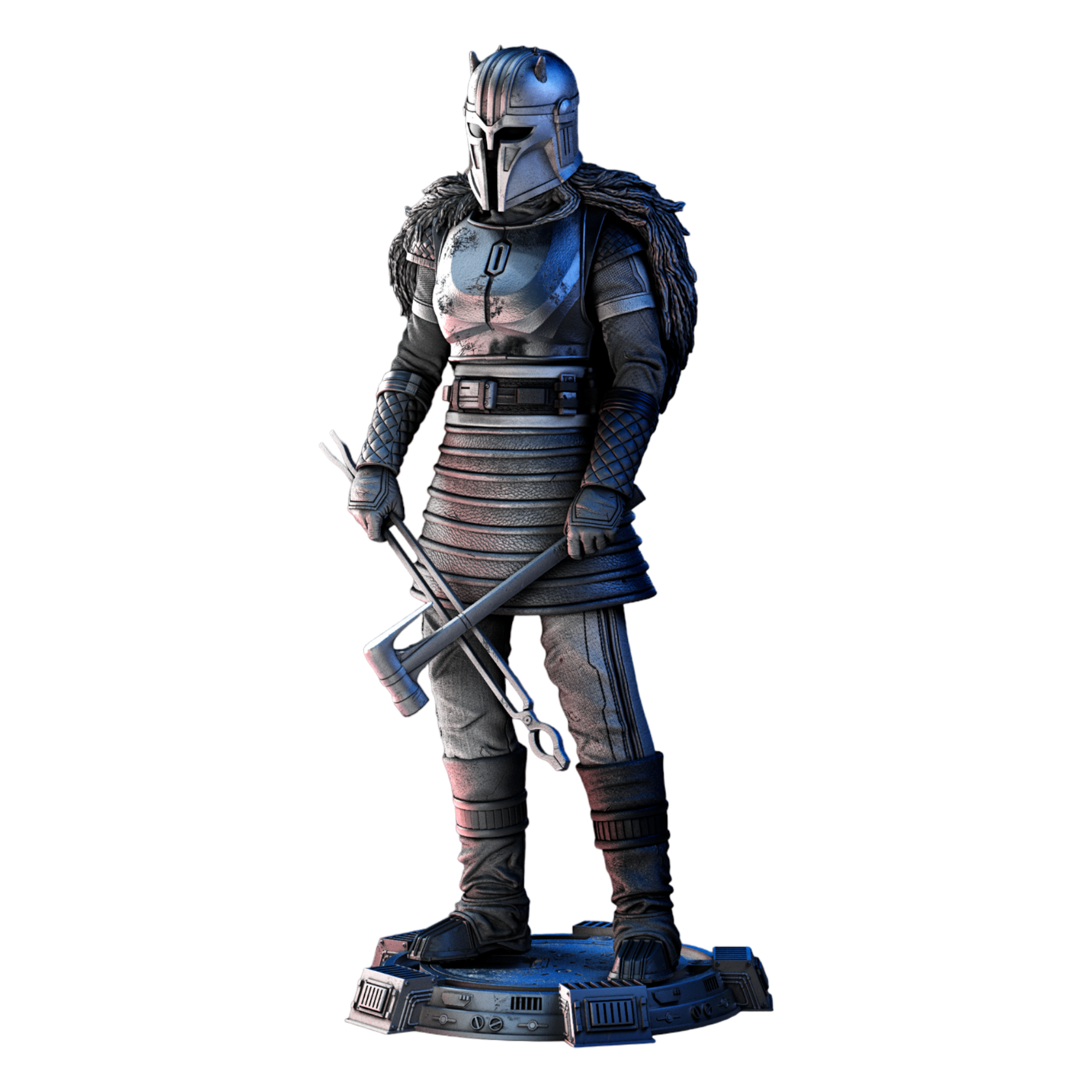 Escultura da Armeira da série O Mandaloriano (31cm)