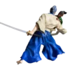 Escultura do Samurai Lobo Solitário com 16 ou 21 cm - Imagem 5