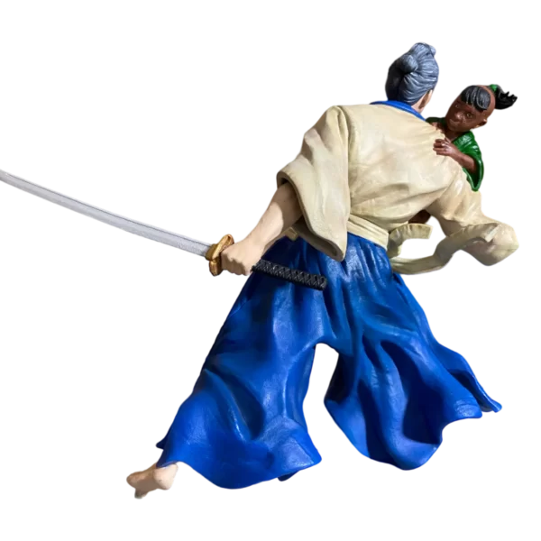 Escultura do Samurai Lobo Solitário com 16 ou 21 cm - Imagem 5