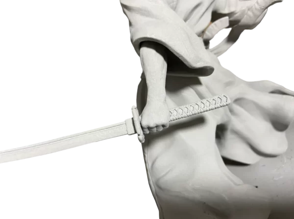 Escultura do Samurai Lobo Solitário com 16 ou 21 cm - Imagem 9