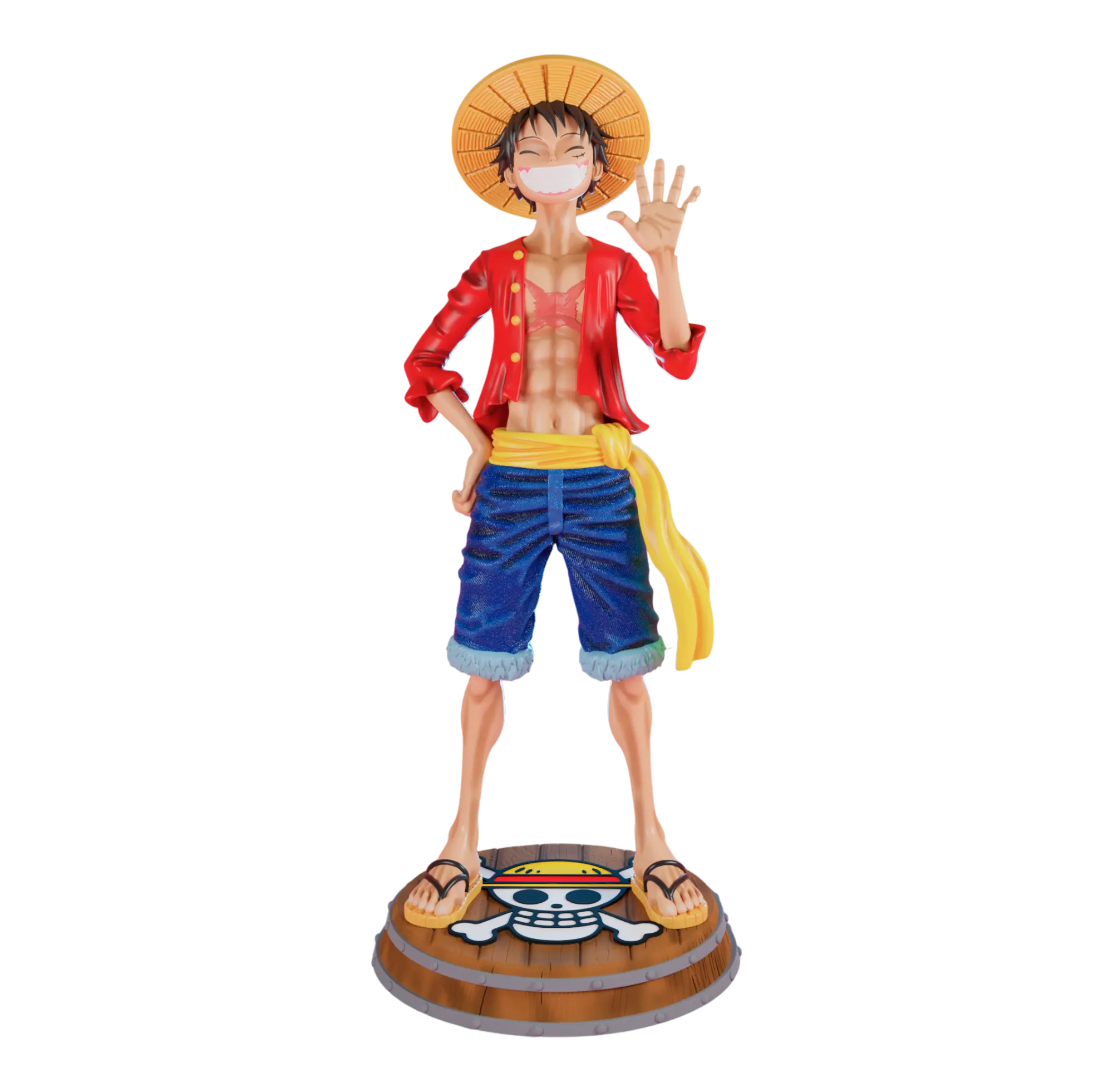 Escultura Luffy D. Monkey de One Piece - Escala 1/10 (18,5cm)