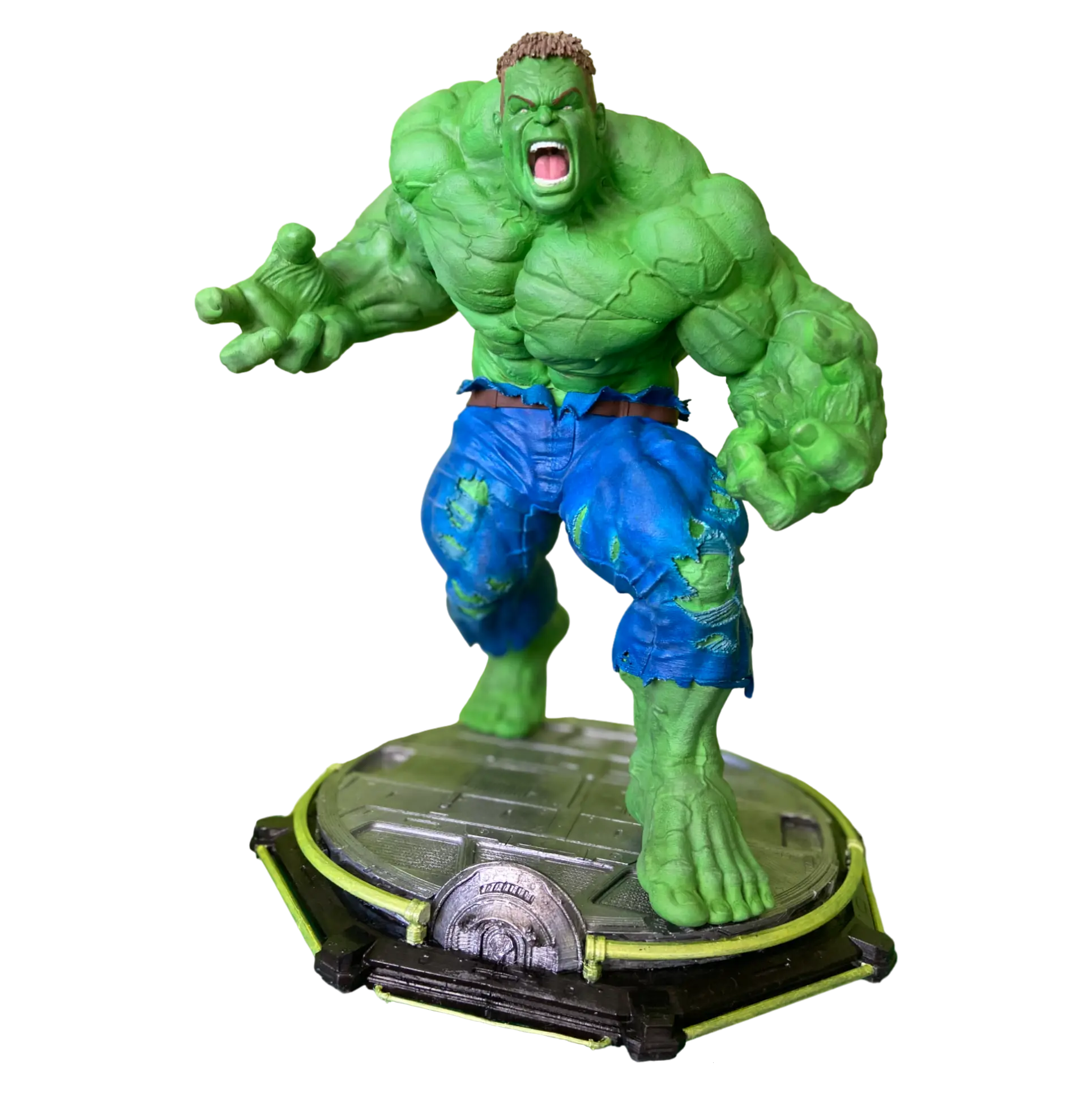 Escultura do Incrível Hulk com detalhes Incríveis e qualidade Surpreendente! (Escala 1/6 - 22 cm)